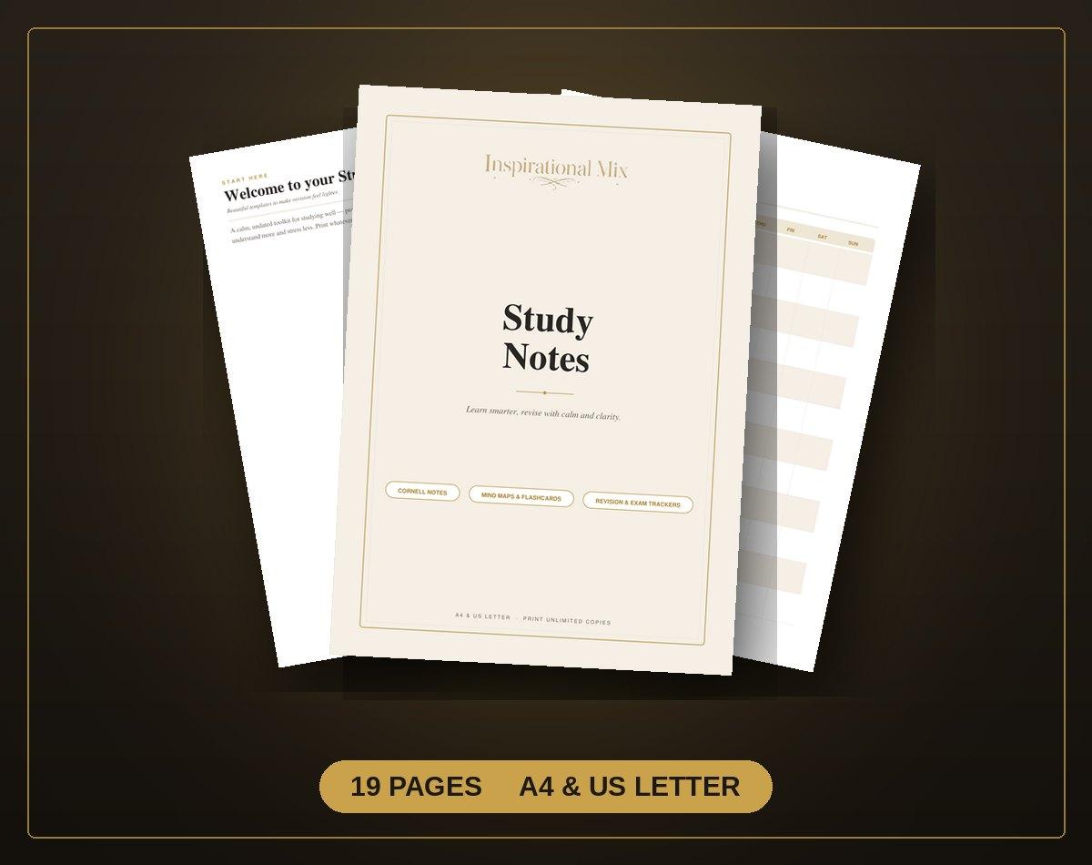 Study Notes Templates